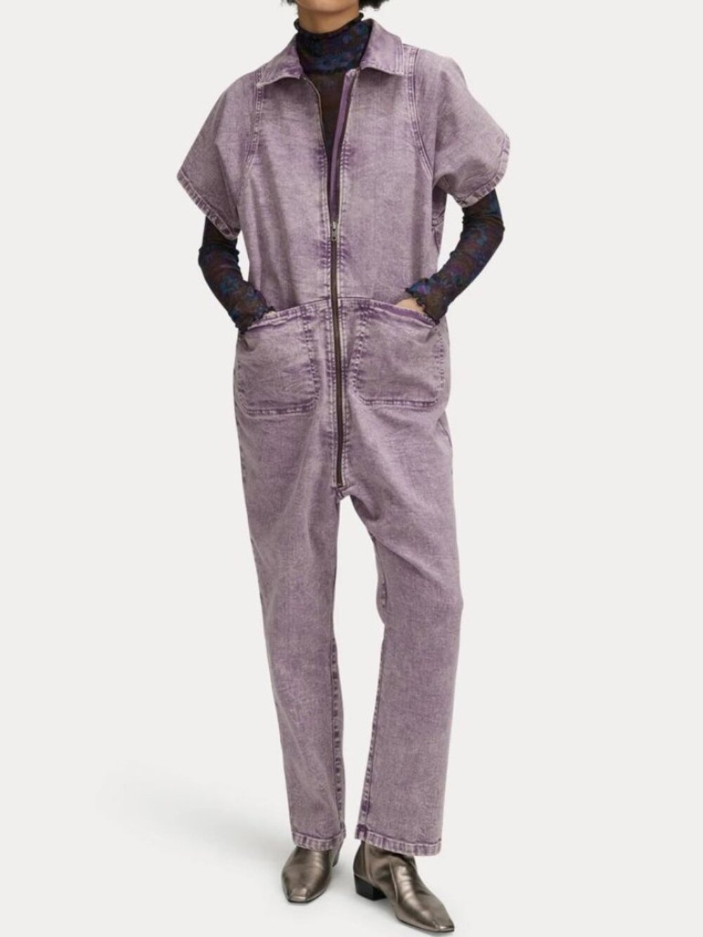 Rachel Comey Barrie Acid Pomona Jumpsuit - Lilac - Size 4